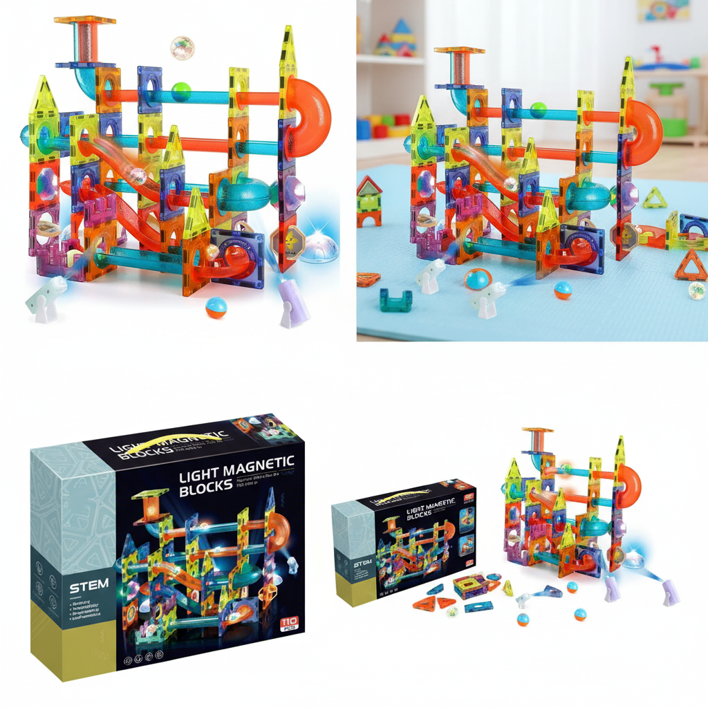 LIGHT MAGNETIC BLOCKS STEM 110EL GlowFest®